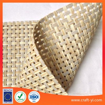 China light rattan color Textilene mesh fabric for sun lounger outdoor chair fabric 4X4 woven for sale