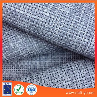 China Gray And Light Gray Color Mix Textilene Material Mesh Fabric 4x4 Woven  Fabrics for sale