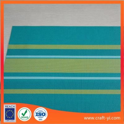 China Color bar Textilene mesh Fabric 2X1 woven strip-type color for leisure chair or beach chair for sale