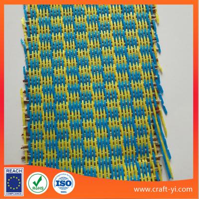 China PP Woven fabric in straw wreath made with fabric squares for sale