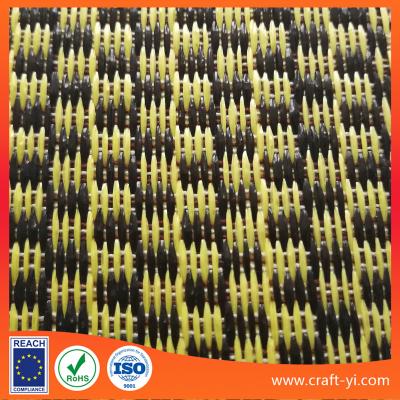 China PP Woven fabric straw fabric for hats pat shoes bask woven cloth for sale