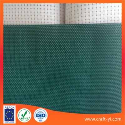 China Dark Green Textilene Mesh Fabric Pvc Coated Material Easy Clean And Dry Fabric In 2x1 Woven for sale