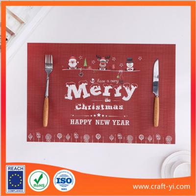 China textilene table mat for hotel dinning room table weaving a placemat for sale