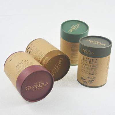 China White Cardboard Dried Fruit SGS Kraft Tube Packaging for sale