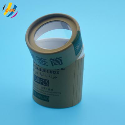 China Embossing Dia 155mm Paperboard Tube Packaging With PVC Window for sale