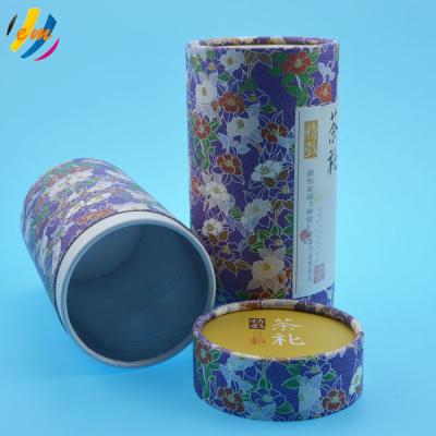 China 150mm Dia H140mm Food Grade Paper Canisters For Loose Tea for sale