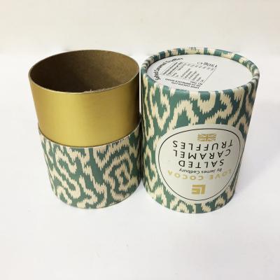 China Hot Foil Stamping Dia 130mm Cardboard Tube Food Packaging for sale