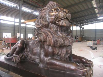 China Antique imitation Best Copper Lion Sculpture for Outdoor decoration for sale