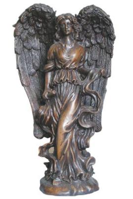 China Western bronze angels sculpture, erotic woman brass statues, garden arts figures for sale