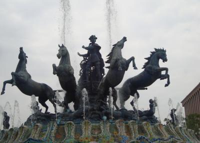 China Garden Horse Water  Stone Fountain Sculpture for sale