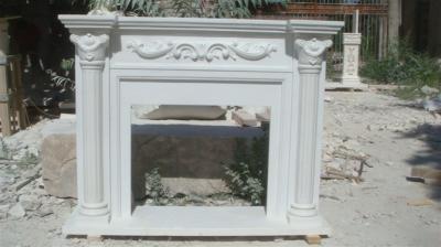 China China Factory directly sale Top Quality Home decoration big fireplace mantel carved flower for sale