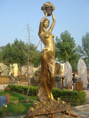 China 2015 hot selling products bronze figure sculpture for lady for sale