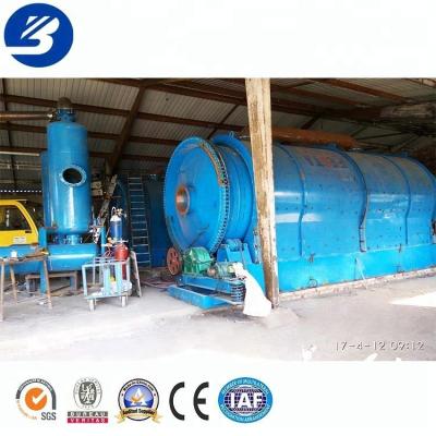 China waste tire recycling pyrolysis equipment textile waste recycling machine hot sale and best price 6000*2200mm for sale