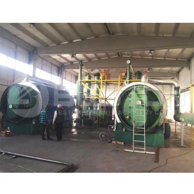 China BESTON factory 6 ton small plastic model pyrolysis machine waste plastic oilseed pyrolysis machine for sale