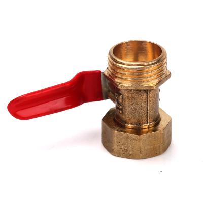 China High Quality Air Valve Brass Unions Long Handle Pipe Fittings Copper Brass Ball Valve Male Female x Thread for sale