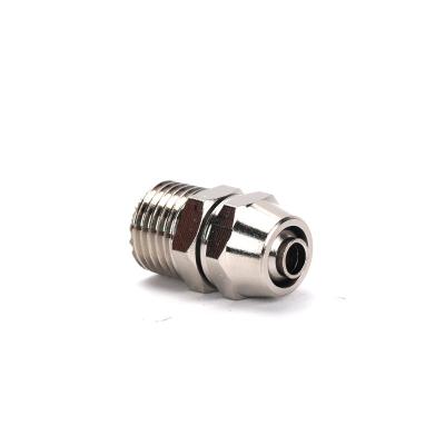 China Pneumatic Air Connector Quick Straight Screw Connector Copper Plated Straight Quick Screw Wire Internal Connector for sale