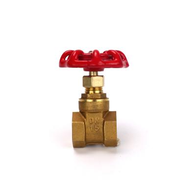 China Manual high quality standard brass water gate valve medium air gate valve for sale