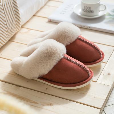 China Wholesale Thermal Anti-slip Comfortable Slippers for Women Autumn Winter Warm Plush Slippers for Men for sale