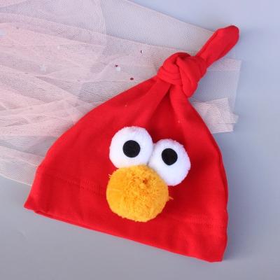 China Imitate Animal Wholesale Winter Beanie Baby Hats Warm Cute Cotton And Hats Kids Cap With Big Fluffy Ball for sale