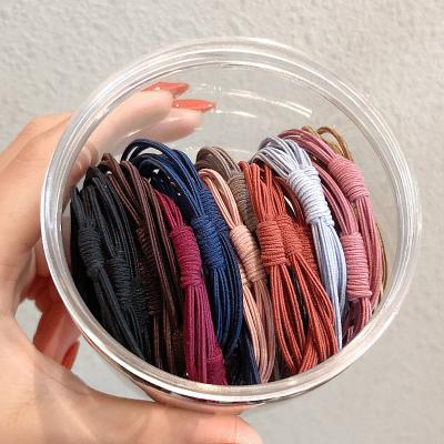 China 20pcs/box Woman Smart Casual Wholesale Hair Accessories Elastic Hair Scrunchies Core Base Ties for sale