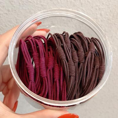 China Wholesale Smart Casual Hair Rope 20pcs/box Durable Elastic Hair Band Hair Tie High for sale