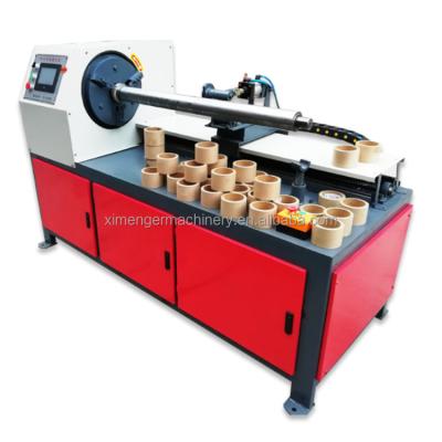 China Hotels Small Business Paper Tube Kraft Cardboard Core Cutting Machine for sale