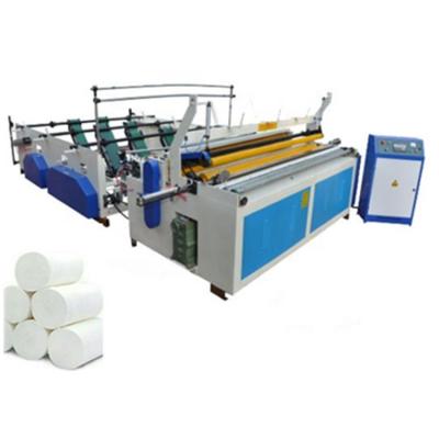 China Automatic Hotels Jumbo Roll Toilet Paper Making Rewinding Machine Tissue Paper Machine for sale