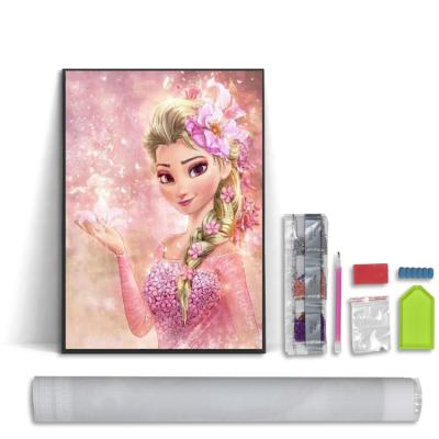 China American style adult 5D diamond painting kit, DIY 5D round full diamond art is perfect for wall decoration home relaxation and princess for sale