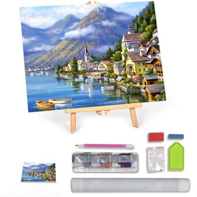 China Drop Shipping New Classic/Postmodern Diy Landscape Diamond Painting 5 D Full Drill For Adults Children for sale