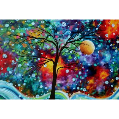 China New Classical/postmodern custom made dimond kits dimond landscape 5D DIY diamond painting tree Yiwu for sale