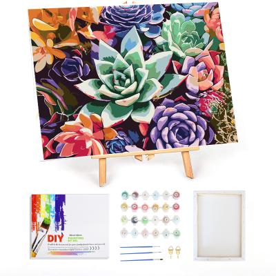 China Personalized Handmade Customization Art Painting Kit for Adults and Kids, High Quality Digital Printing Canvas, DIY Paint by Number for sale