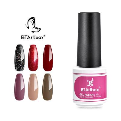 China BTartbox Long Lasting Customized Logo Soak Off Glitter Nude UV Neon Gel Nail Polish Private Label Gel Polish Art 4T1 OEM/ODM for sale