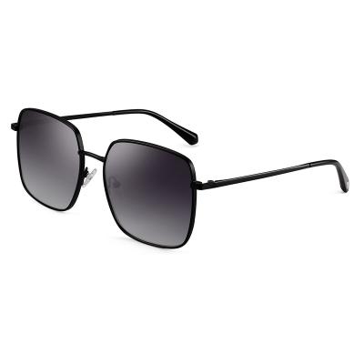 China Fashion sunglasses wholesale black cool men's fashion square metal sunglasses oversized for sale