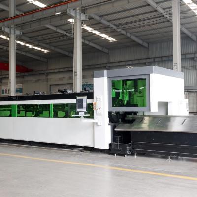 China Full Automatic Loading Square Round Laser Cutter Tube Pipe CNC Laser Cutting Machine for sale