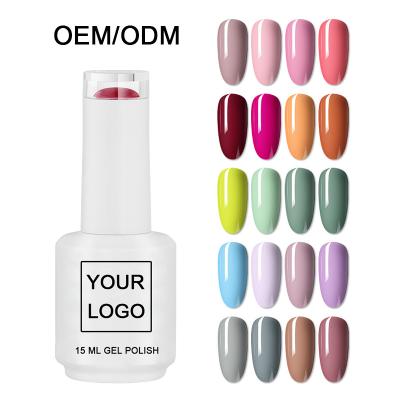 China Nail paint RONIKI OEM nail supplies soak off hema resin gel nail polish vegan free custom organic private label color UV gel polish for sale