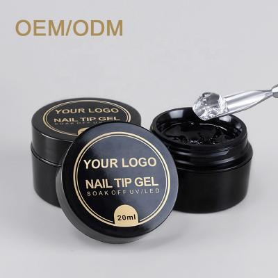 China Custom nail paint RONIKI OEM glue durable gel gel private label soild nail tip gel for sale