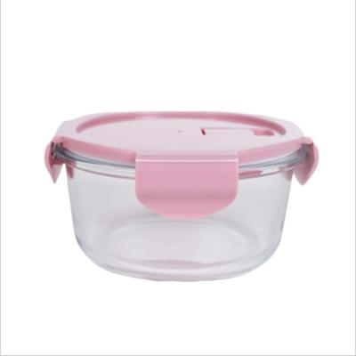 China Brand New Microwavable Glass Food Container Bento Lunch Box Borosilicate Glass Lunch Box Kitchen Accessories for sale