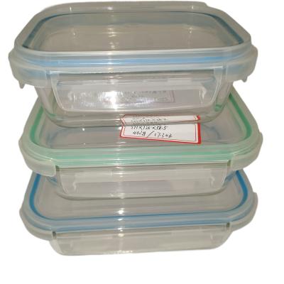 China 640ml Viable Glass Food/Cereal Clip Lock Storage Container With BPA Free Lid Wholesale With Multiple Styles for sale