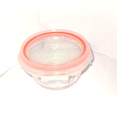 China Microwavable Top Glass Food Storage Holder Meal Prep Food Savers and Storage Containers with Glass Lids for sale