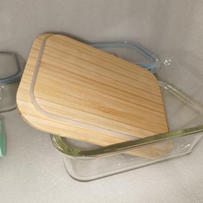 China New Heatable Transparent Sealed High Borosilicate Glass With Lid Kitchen Storage Can Food Container Coffee Bean for sale