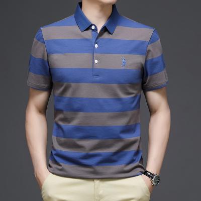 China Highest Quality 100% Cotton Mens T-shirts Polo Fashion Anti-wrinkle Summer Polo Shirt for sale