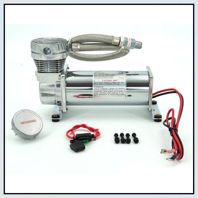 China STAINLESS STEEL DC 12V 480c MAXPOWER 200 PSI 3/8 or 1/4 OUTLET car air suspension compressor/pump for sale