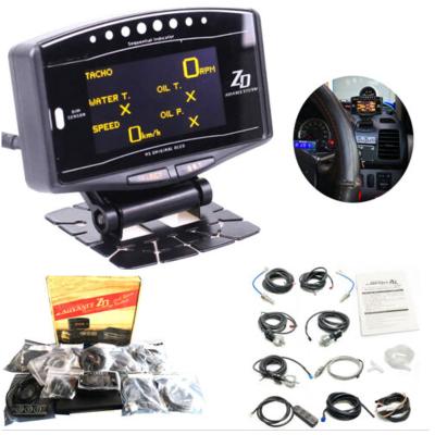 China Universal LCD Gauge DF ZD Meter Advance Auto Gauge Show Digital Water Oil Temperature Gauge df101 DC12 Standard for sale