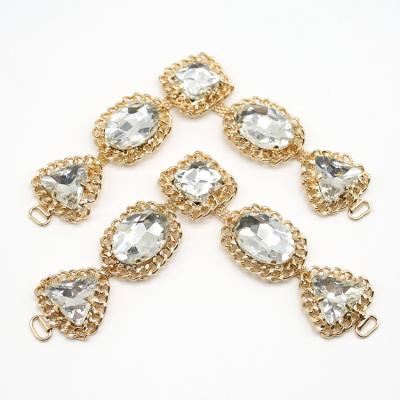 China Charming Chains Of Rhinestone Shoe Chain Sandal Uppers Sandal Accessories for sale