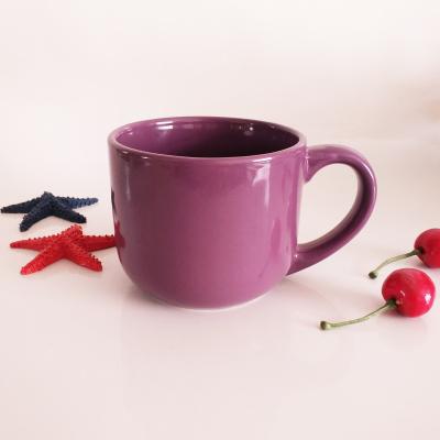 China Viable Wholesale Custom Pottery Coffee Tea Cup Set Ceramic Color Export Bright Glaze for sale