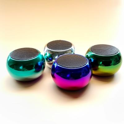 China No Noise Colorful 3D Around Steel Mini Speakers Wireless Micro Speaker Support OEM Logo Print for sale