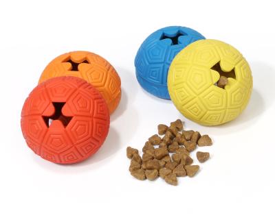 China New Scallop Viable Permeable Food Ball Dog Toys Made Of Natural Rubber Are Non-Toxic And Can Put Snacks for sale