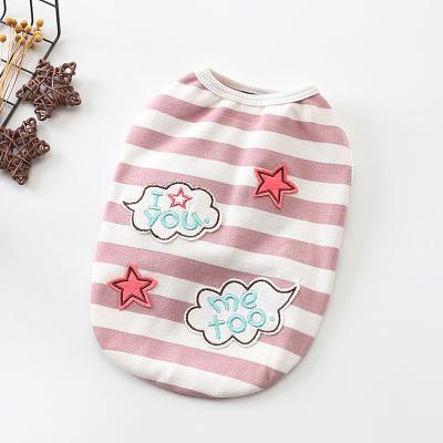 China Viable popular vest 2021 pet spring and South Korea dog clothes new summer new pet clothes for sale