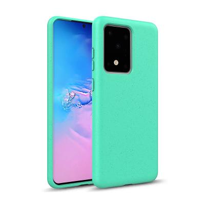 China Shockproof Biodegradable Compostable Phone Case For Samsung Galaxy S20 Plus Ultr Note 10 Pro S10 S10E S10Plus Soft Sheet Straw Cover for sale