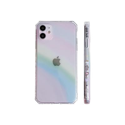 China Shockproof Luxury Rainbow Graduated Case Phone Case For iPhone 13 12 Se 11 Pro XR Max 2020 x 13 12 Mini XS Max for sale